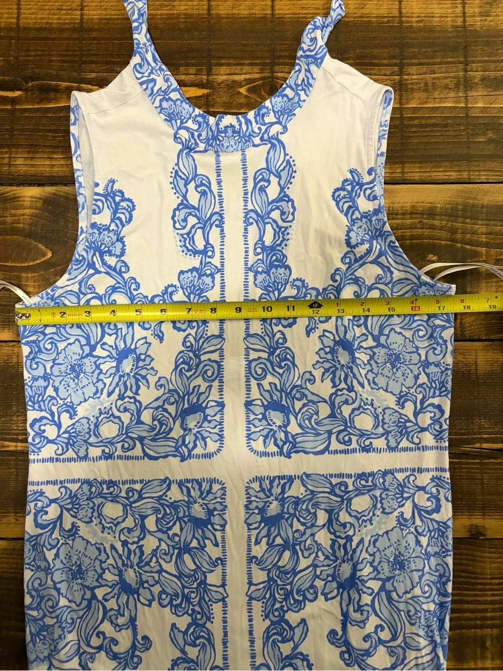 NWOT Lilly Pulitzer Wellington Maxi Dress Large Blue White Floral Resort Midi - Picture 6 of 8